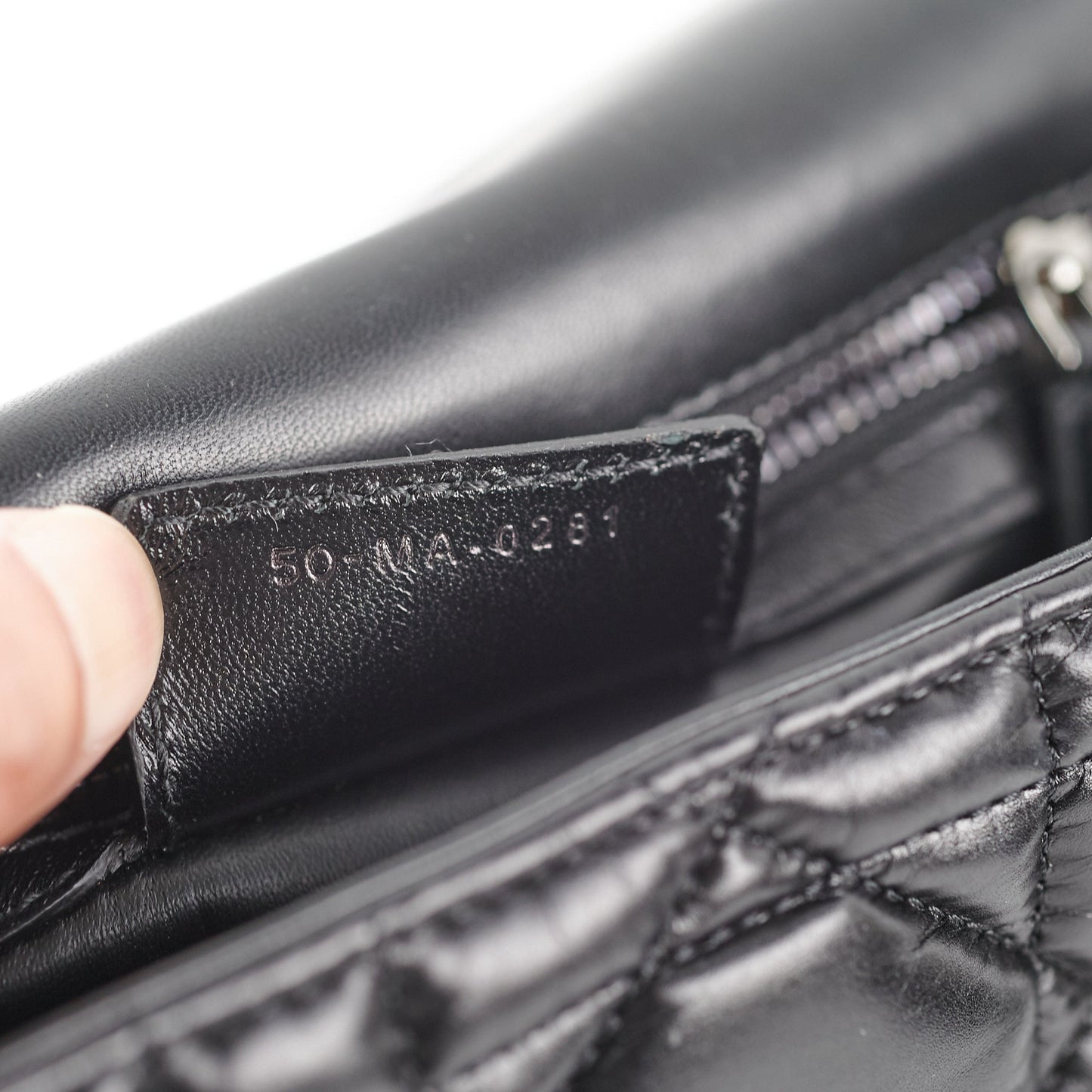 BC Dior Medium Caro Bag Black