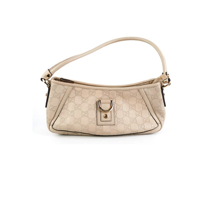Gucci Ivory Guccissima D Ring Shoulder Bag
