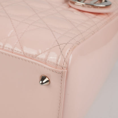 Dior Lady Dior Pink Patent Medium