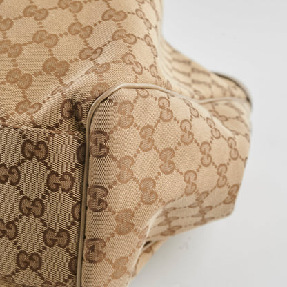 Gucci Vintage Sukey Large Tote Beige