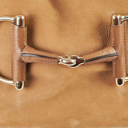 Gucci Horsebit Hobo Shoulder Bag Brown