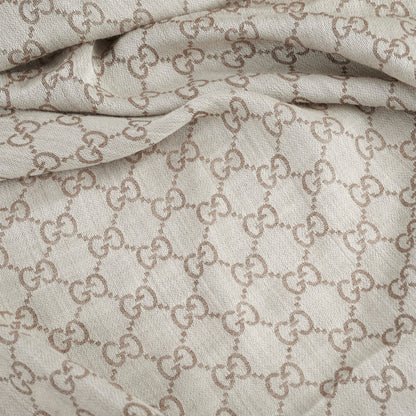 Gucci GG Supreme Scarf Beige