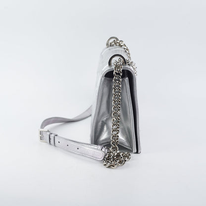 Dior Diorama Medium Metallic Silver