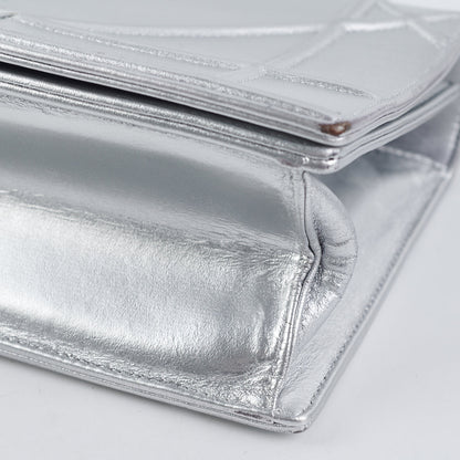 Dior Diorama Medium Metallic Silver