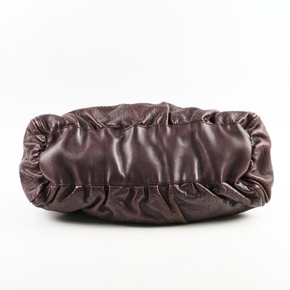 Gucci Guccissima Leather Soulder Bag Brown