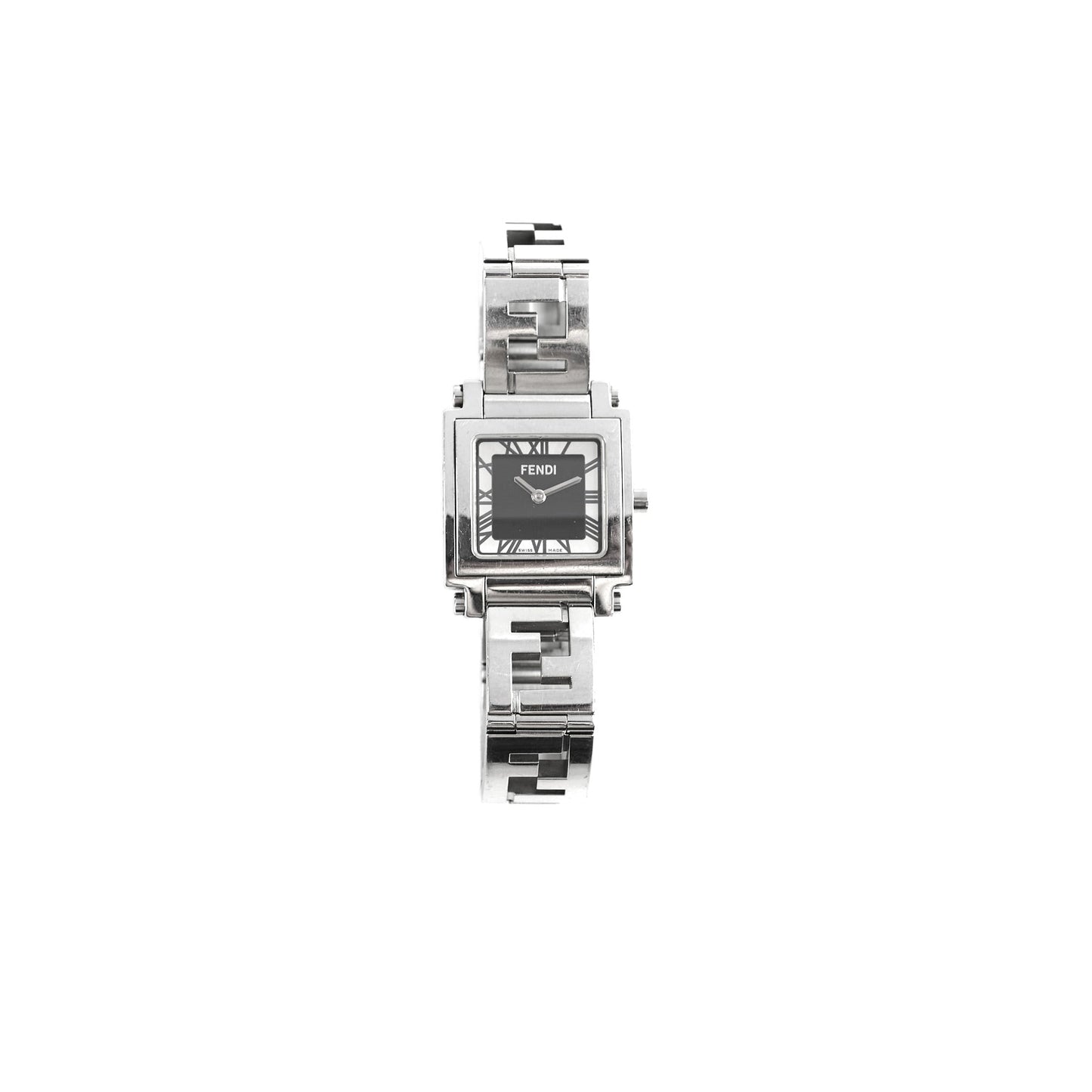 Fendi Silver 6000L Quadro Quartz Watch