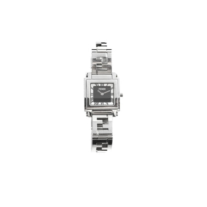 Fendi Silver 6000L Quadro Quartz Watch
