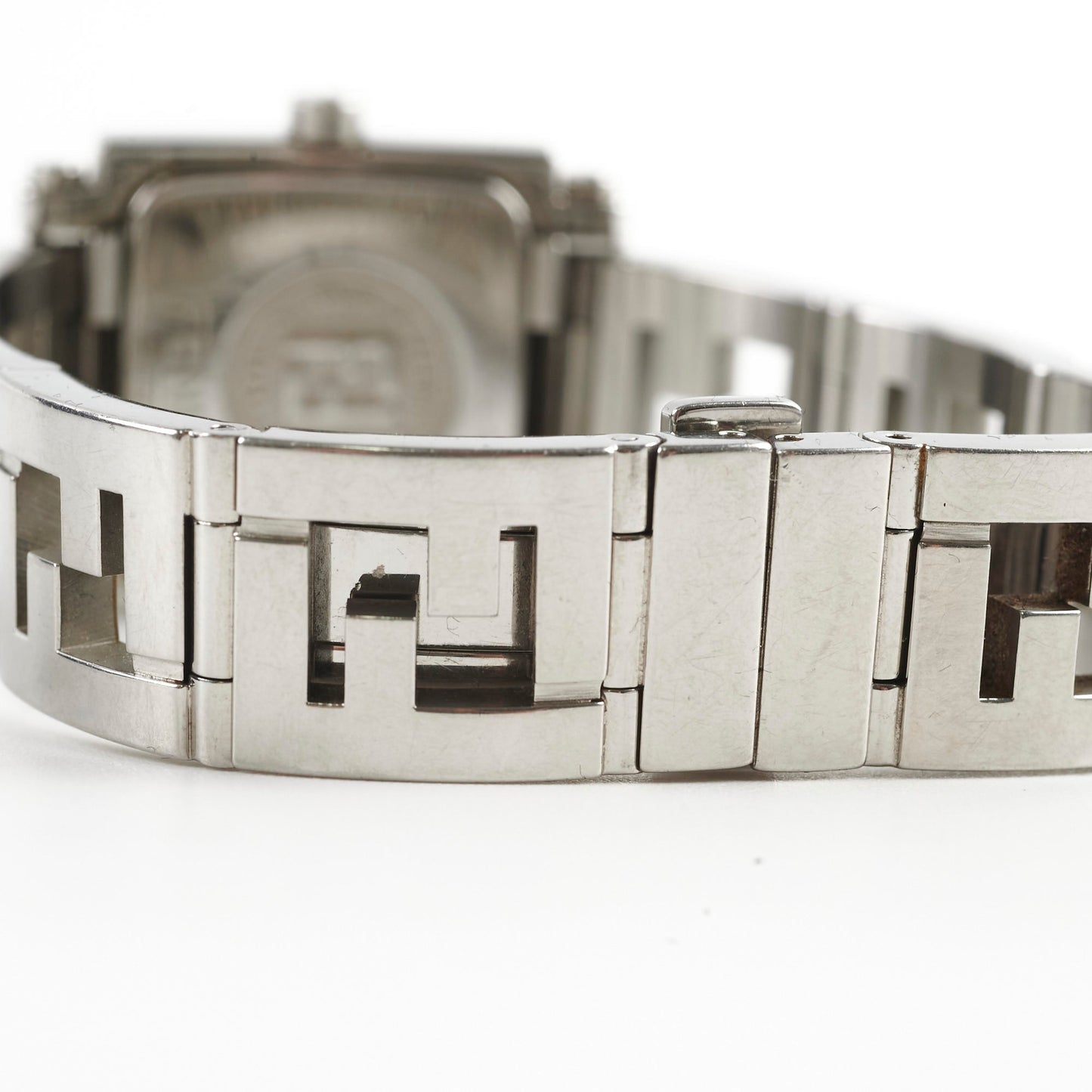 Fendi Silver 6000L Quadro Quartz Watch
