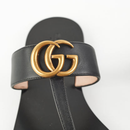 Gucci Thong GG Sandals Black