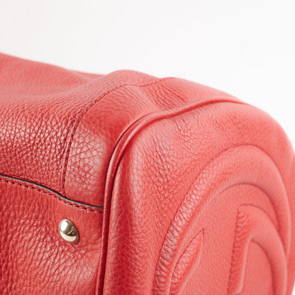 Gucci Soho Boston Red Top Handle Bag