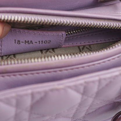 Christian Dior Medium Lady Dior Lambskin Lilac