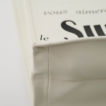 Christian Dior Large Book Tote White