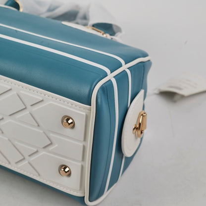 Christian Dior Small Vibe Zip Bowling Bag Aqua