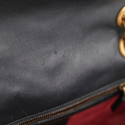 Gucci Small Black Velvet GG Marmont