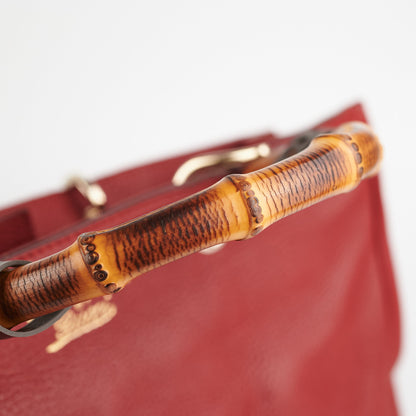 Gucci Bamboo Dark Red Medium Bag