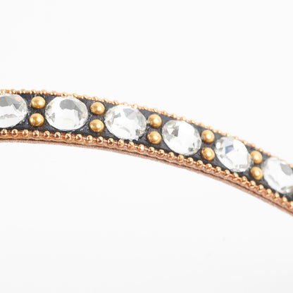 Gucci Logo Rhinestone Black Choker