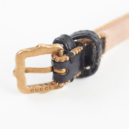 Gucci Logo Rhinestone Black Choker