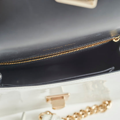 Dior Diorama Small White Pearl