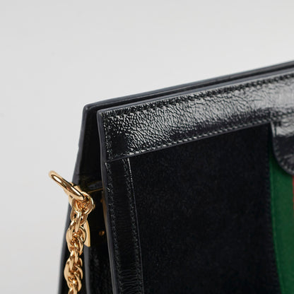 Gucci Ophidia Small Shoulder Bag Black Patent