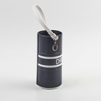 Christian Dior Vibe Leather Bottle Holder Blue/White