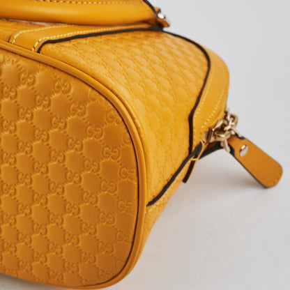 Gucci Mini Convertible Dome Satchel Yellow