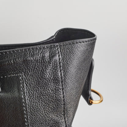 Christian Dior Diorangeles Studded Leather Tote Black