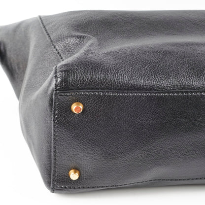 Christian Dior Diorangeles Studded Leather Tote Black