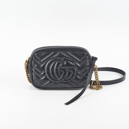 Gucci Marmont Mini Camera Bag Black