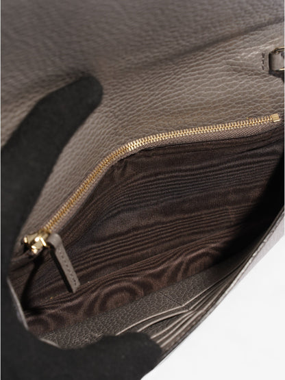 Gucci Betty Chain Wallet Grey Leather