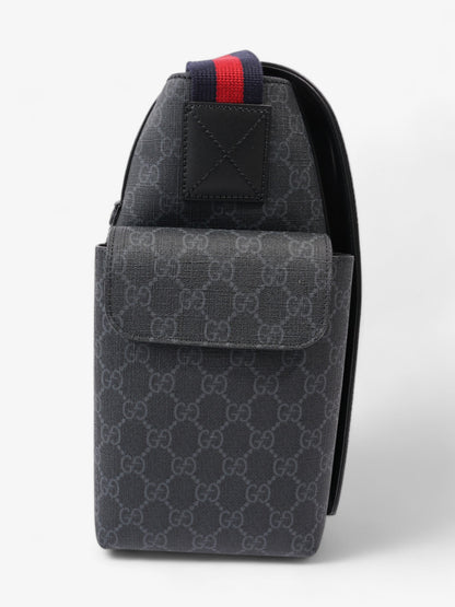 Gucci GG Diaper Bag GG Supreme / Black Coated Canvas Medium
