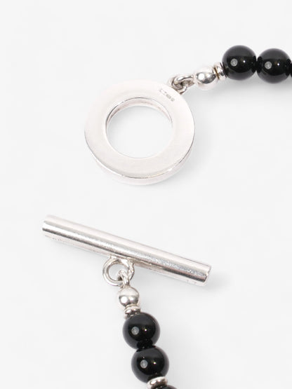 Gucci Beaded Bracelet Black / Silver Silver Sterling