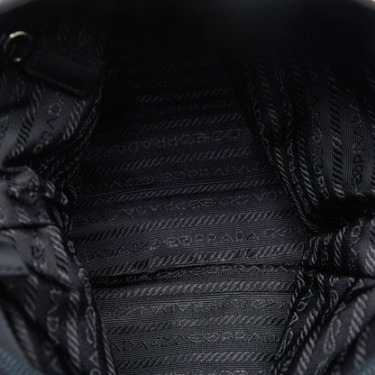 Prada Tessuto Shoulder Bag Black Nylon Canvas