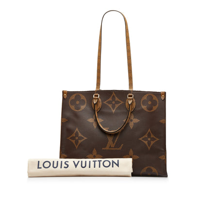 LOUIS VUITTON Monogram Giant Reverse OnTheGo GM Satchel