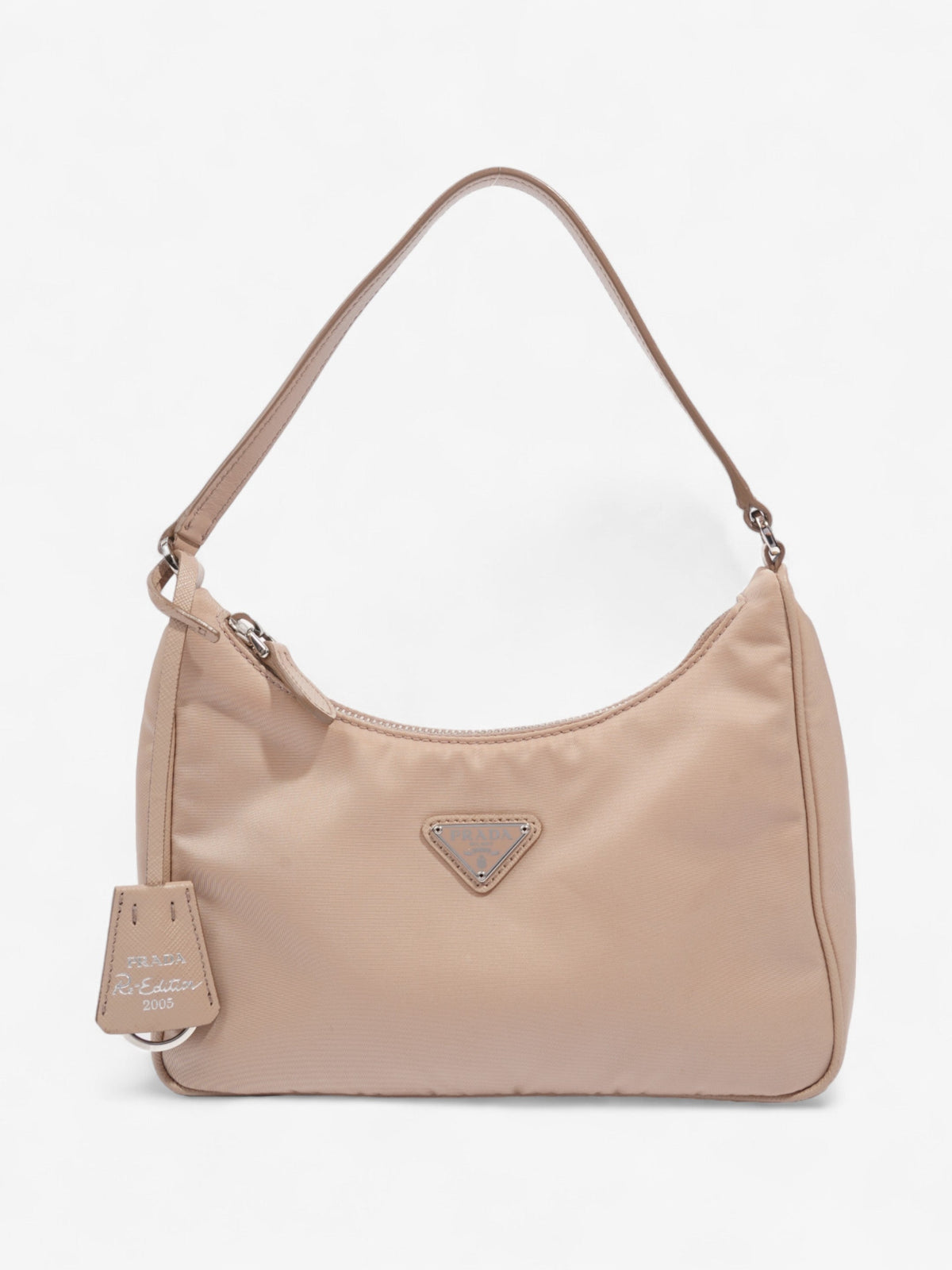 Prada Mini Re-Edition 2005 Beige Nylon