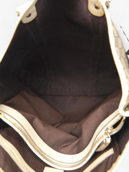 Gucci GG Supreme Tote Beige And Ebony GG Supreme Coated Canvas