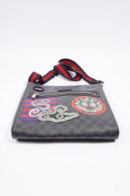 Gucci Night Courrier messenger bag Black GG Supreme Coated Canvas