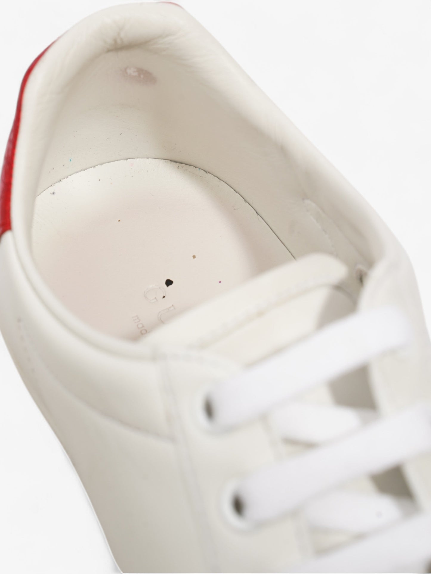 Gucci Ace Low 'Lip Sequin  White  / Green / Red Leather EU 38 UK 5