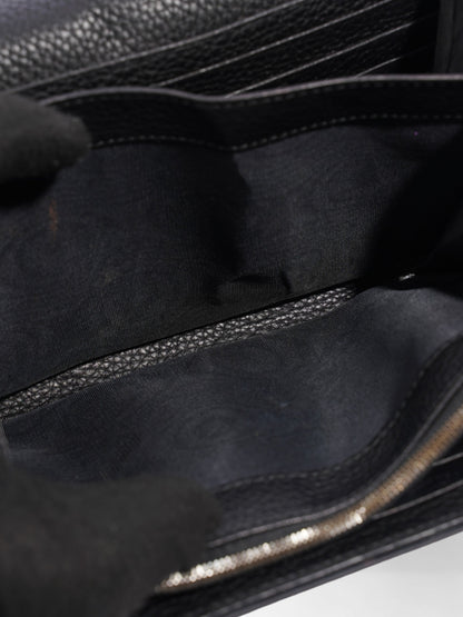 Gucci GG Marmont Chain Wallet Black Leather