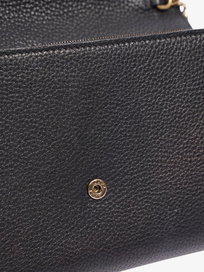 Gucci GG Marmont Chain Wallet Black Leather