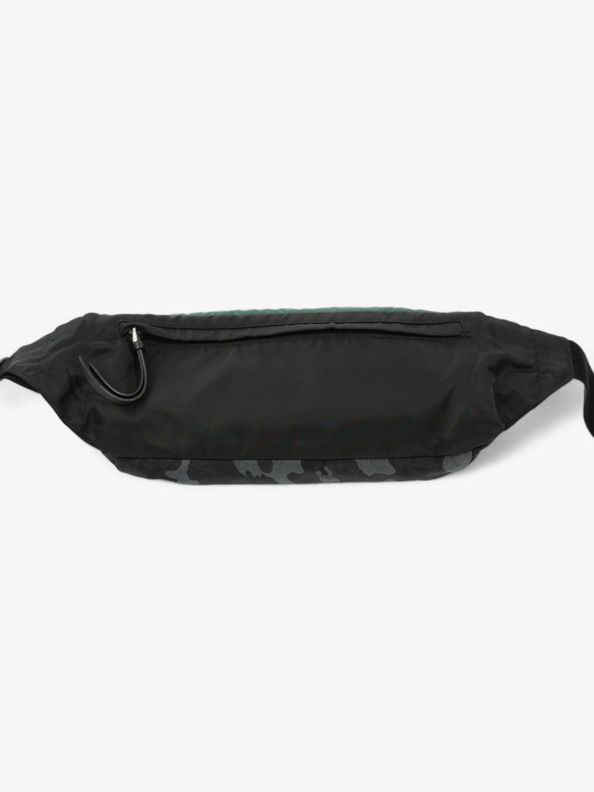 Prada Bum Bag Black / Grey Camo / Green Re Nylon