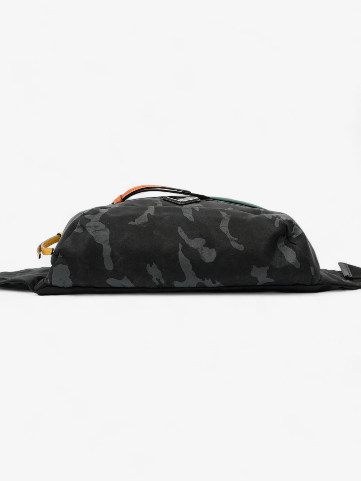 Prada Bum Bag Black / Grey Camo / Green Re Nylon