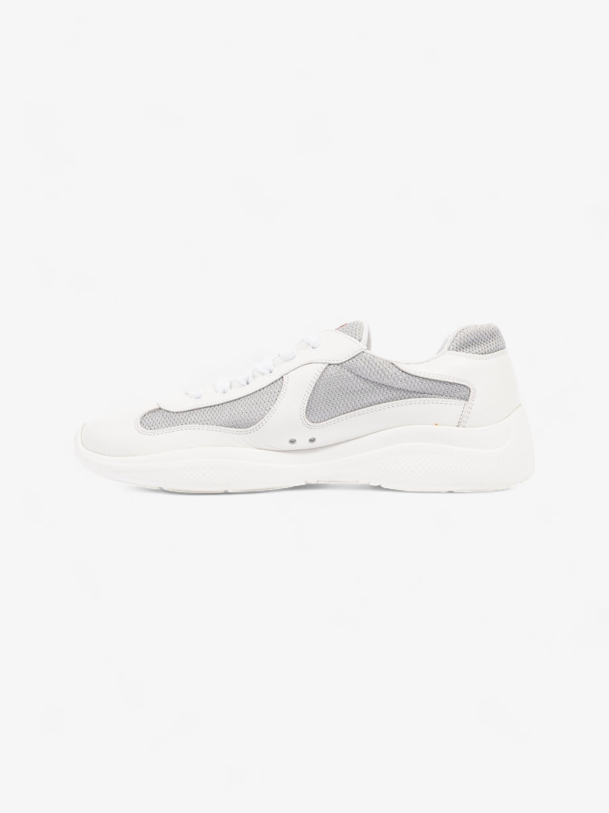 Prada America's Cup Sneakers White / Grey Leather EU 43 UK 9