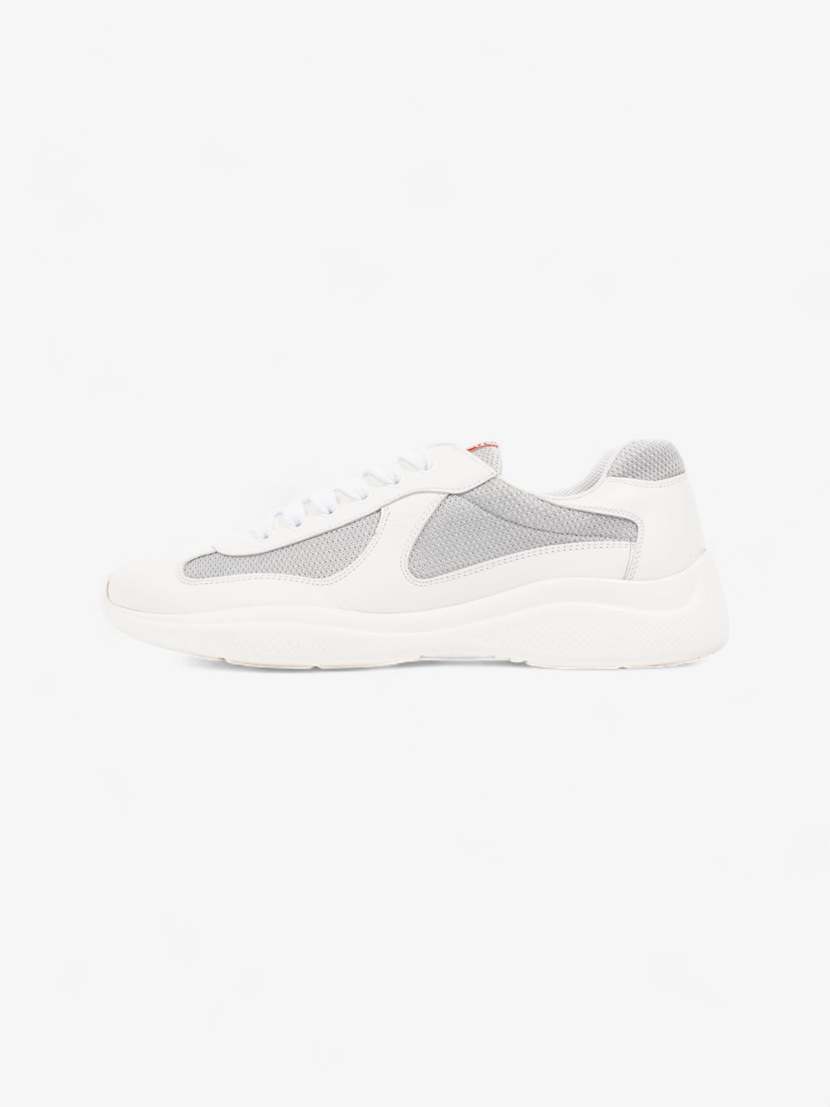 Prada America's Cup Sneakers White / Grey Leather EU 43 UK 9