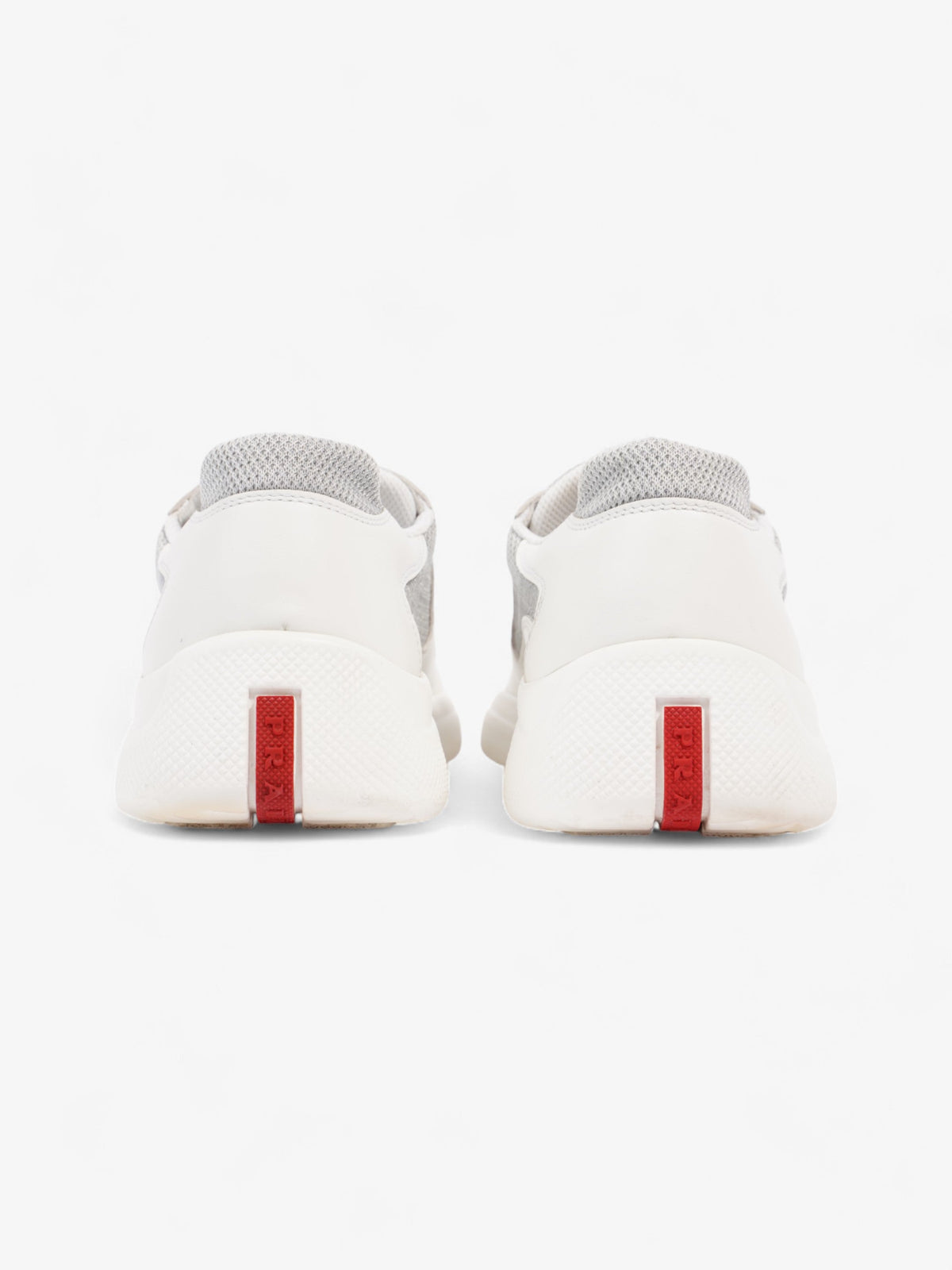 Prada America's Cup Sneakers White / Grey Leather EU 43 UK 9