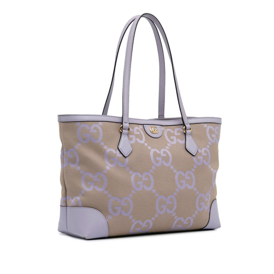 Purple Gucci Medium Jumbo GG Ophidia Tote