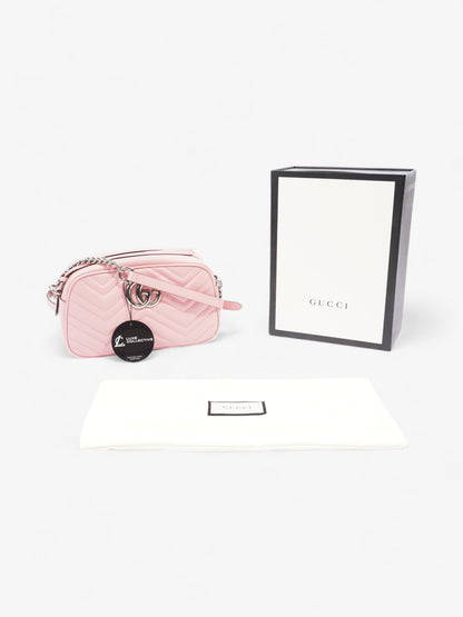 Gucci GG Marmont Bubblegum Pink Matelasse Leather Small