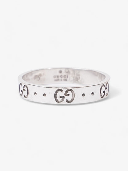 Gucci Icon Thin Ring White Gold White Gold 19 (Circumference - 59mm)