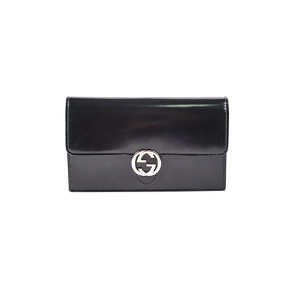 Gucci Wallet on Chain Patent Black