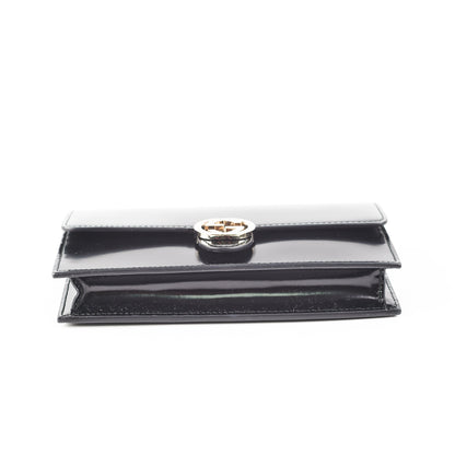Gucci Wallet on Chain Patent Black