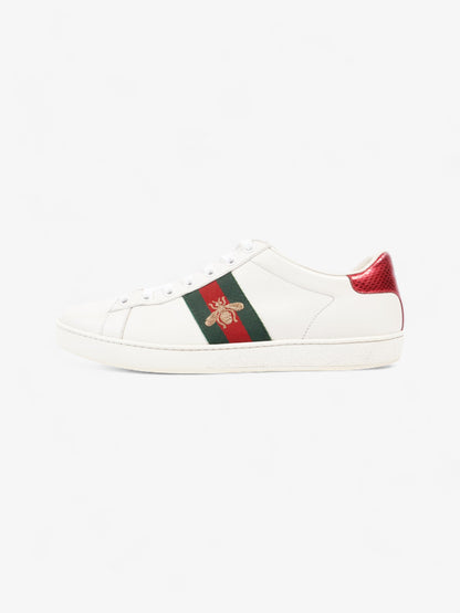Gucci Ace Embroidered Bee White / Green / Red Leather EU 38.5 UK 5.5